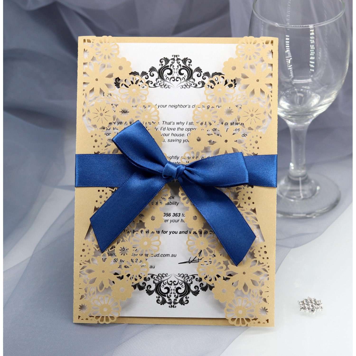Wedding Supplies Beautiful Invitation Card Valentine's Day Greeting Card Laser Cut